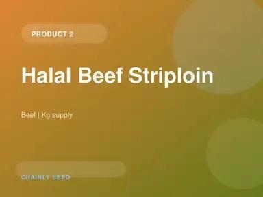 Halal Beef Striploin