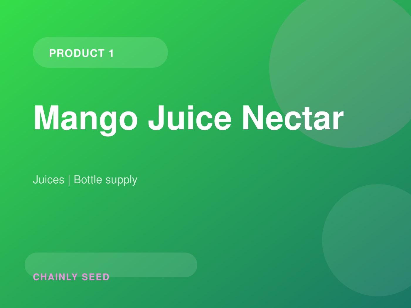 Mango Juice Nectar