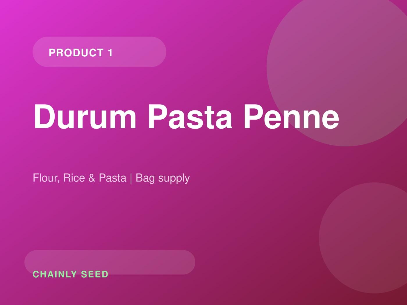 Durum Pasta Penne