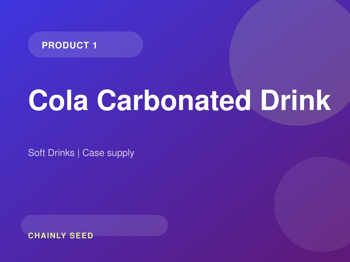 Cola Carbonated Drink