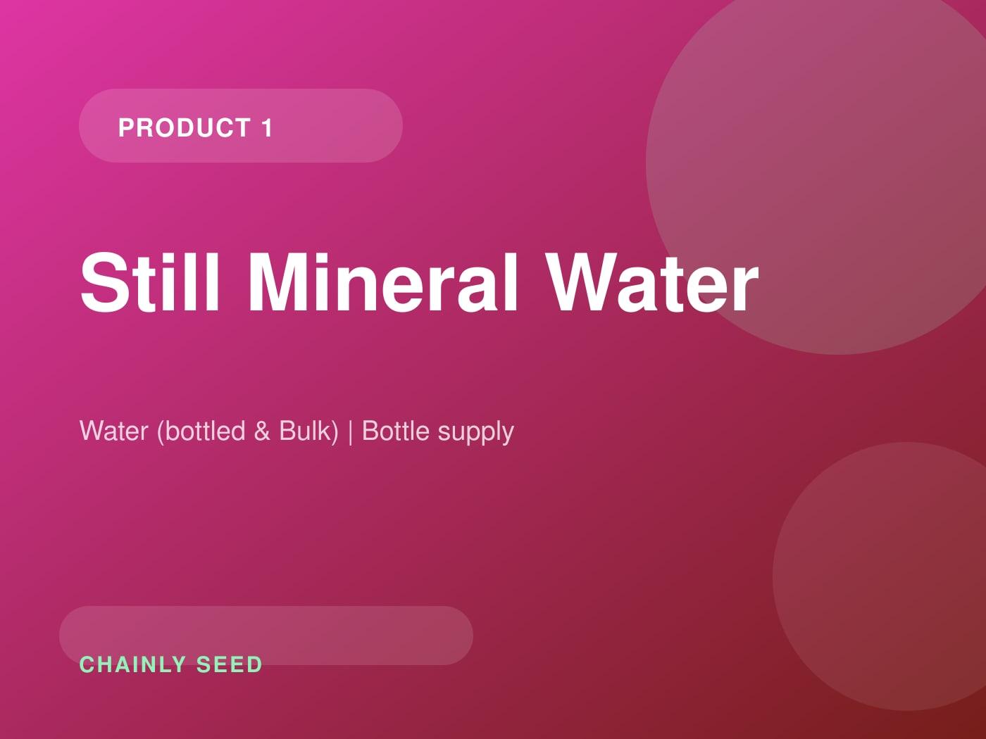 Still Mineral Water