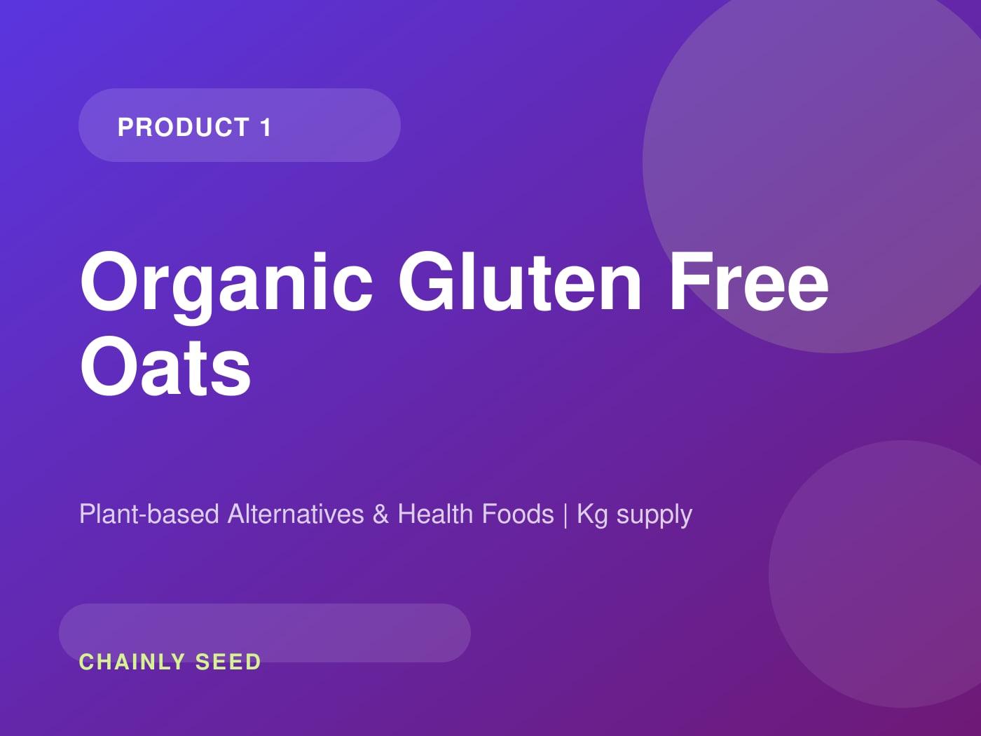 Organic Gluten Free Oats