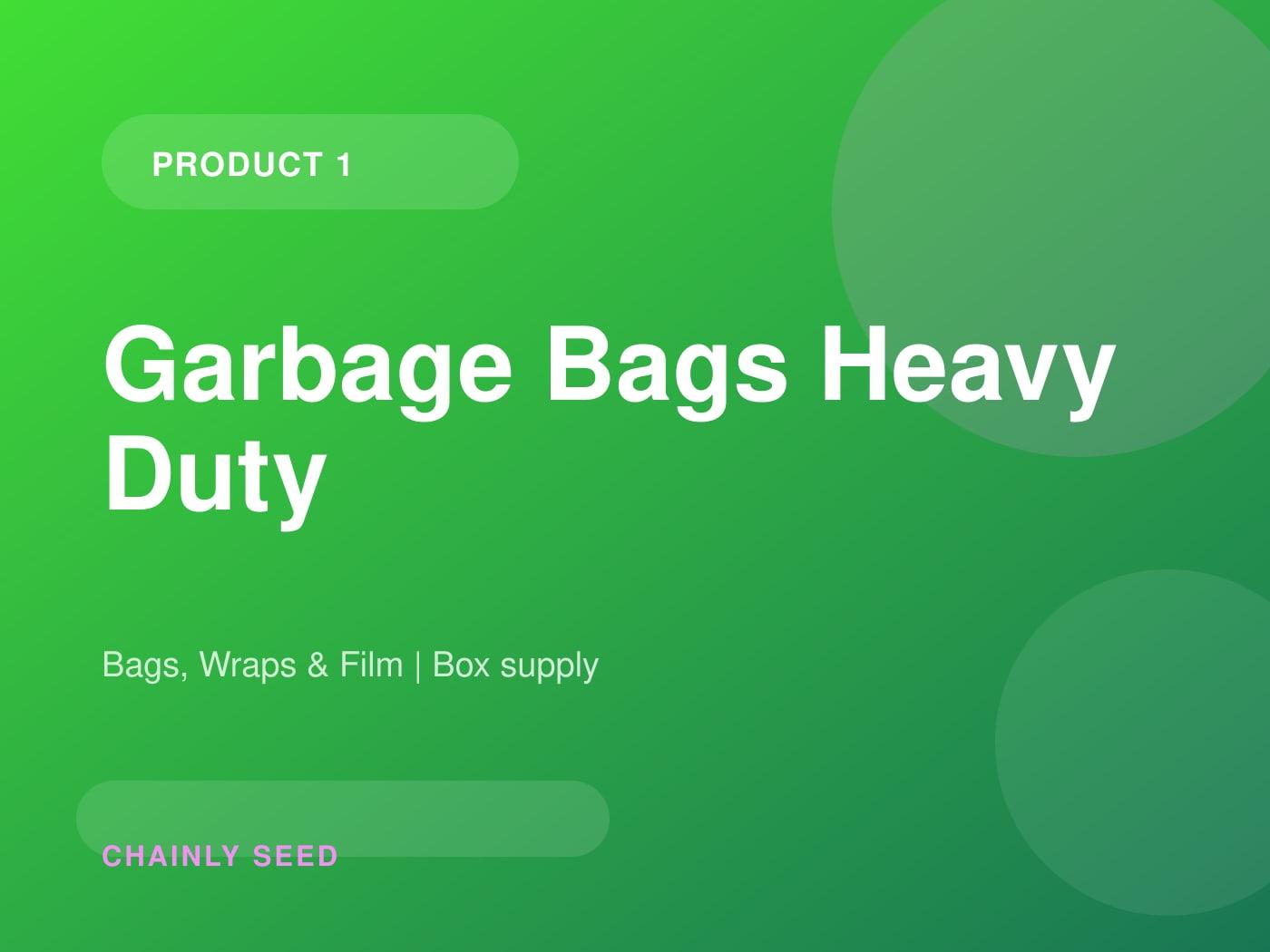Garbage Bags Heavy Duty