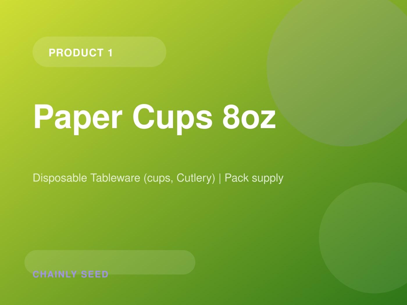 Paper Cups 8oz