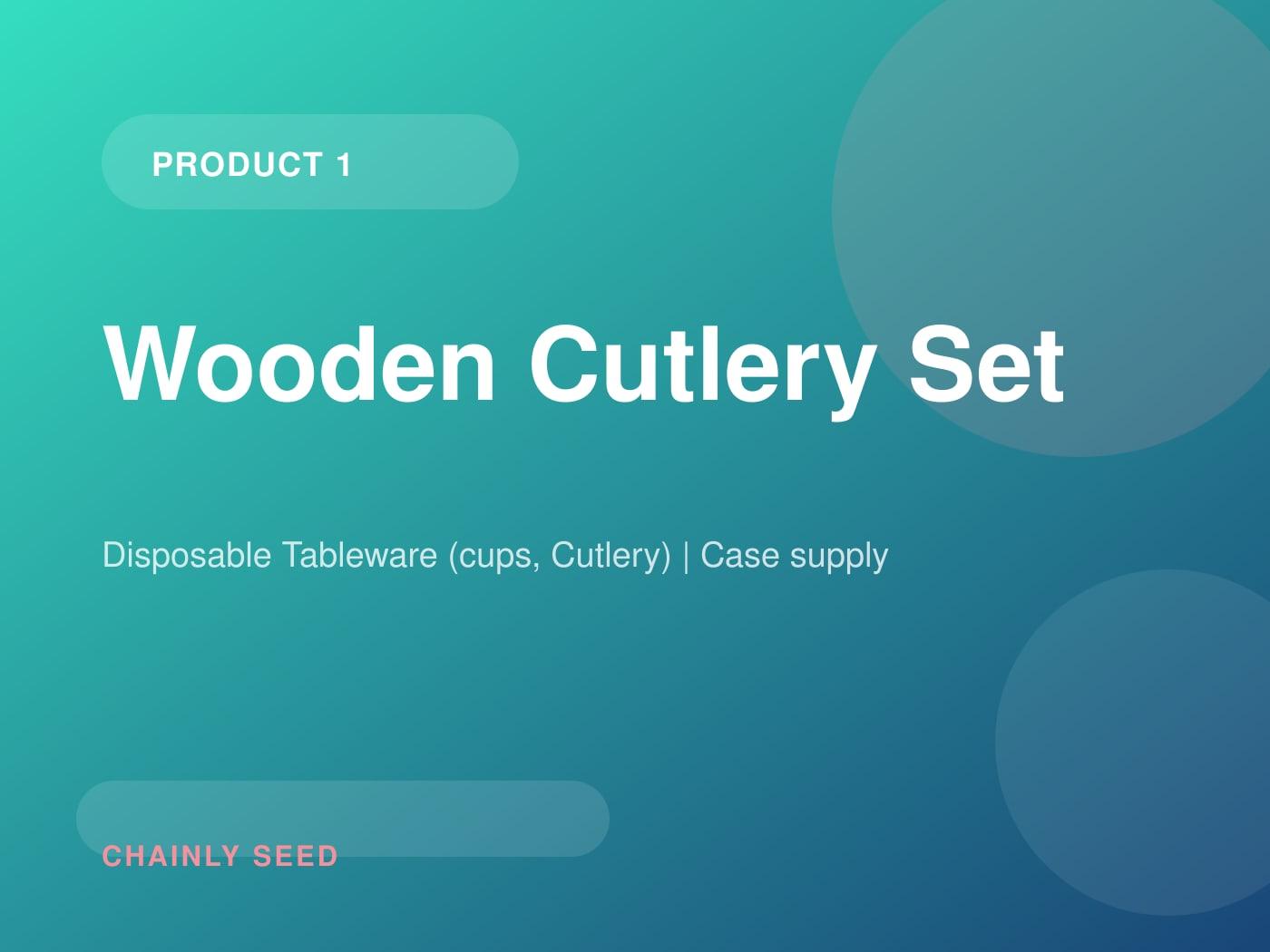Wooden Cutlery Set