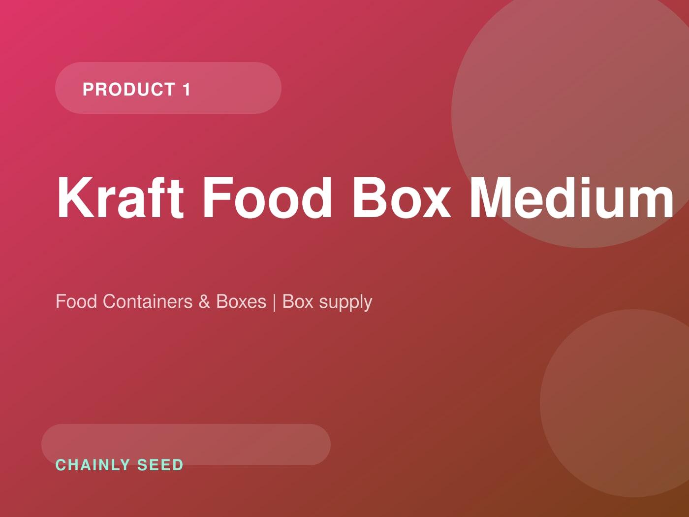 Kraft Food Box Medium
