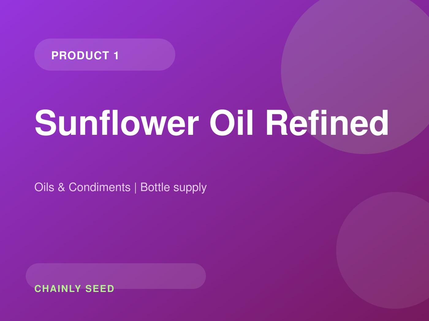 Sunflower Oil Refined